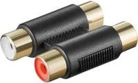 Goobay Adapter Cinch mit 2x Kupplung in Schwarz - Bild 1