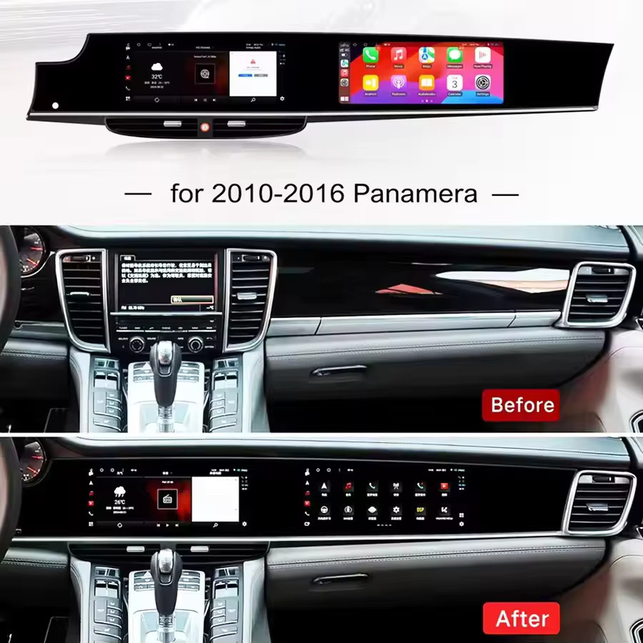 YANFU Android 13 Carplay Autoradio für Porsche Panamera 970 (2010-2017) mit 12,3 Zoll Touchscreen, GPS und 5G WLAN in Schwarz - Bild 2
