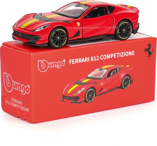 Bburago Ferrari SP1 812 COMPETIZIONE ENZO F40 F12TDF SF90, Automodell, 1:64 - Bild 1