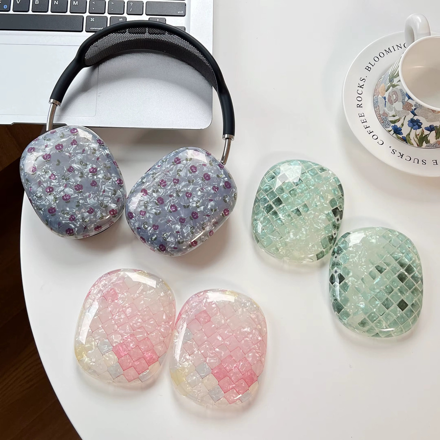 Transparente TPU-Softshell Schutzhülle für Apple AirPods Max in Pink - Bild 1