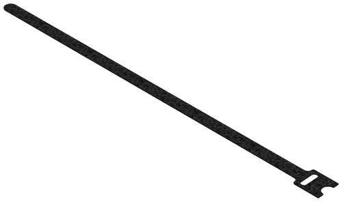 Hebotec Klettkabelbinder FRT in Schwarz, 10 Stück, Länge: 200 mm, Breite: 7 mm - Bild 1