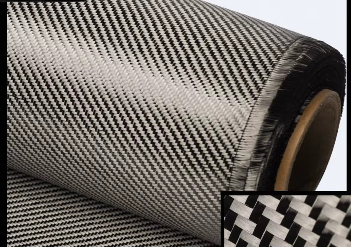 Echtes Kohlefaser-Gewebe 3K 200 g/m² 2*2 Plain Twill Carbon Carbon Fiber Schwarz Breite: 30 cm - Bild 3