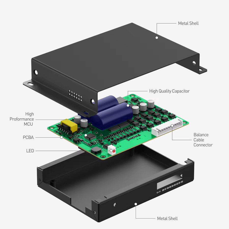 JIKONG Smart Active Balancer Bluetooth App Steuerung für Li-Ion und LiFePO4 Batterien 4S bis 24S - Bild 5