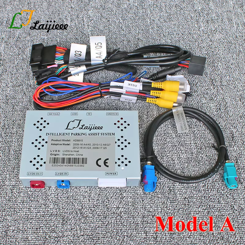 Original Rückfahrkamera Kit für Audi Q7 4L 2010 bis 2015 mit Front- und Rückansicht, HD Nachtsicht, Plug and Play, Schwarz - Bild 2