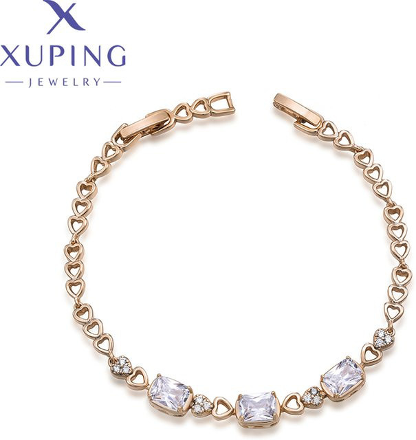 Xuping Armband Halskette, Kupfer Legierung, Gold, Damen - Bild 1