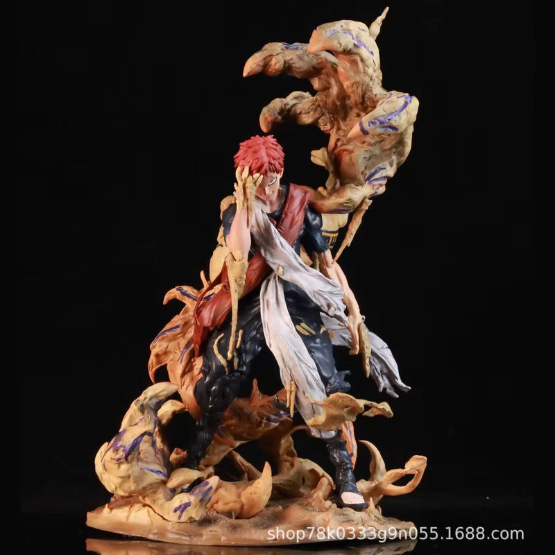 Bandai Naruto Gaara Actionfigur aus Metall und Kunstharz, mehrfarbiges Modell für den Schreibtisch - Bild 2