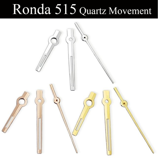 Ronda Uhrzeiger, grün leuchtend, Silber/Gold, Bicolor, Unisex - Bild 1