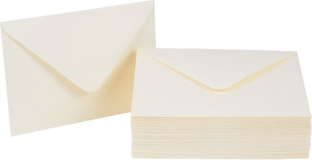 Briefumschläge in Creme, 50 Stück - Bild 1