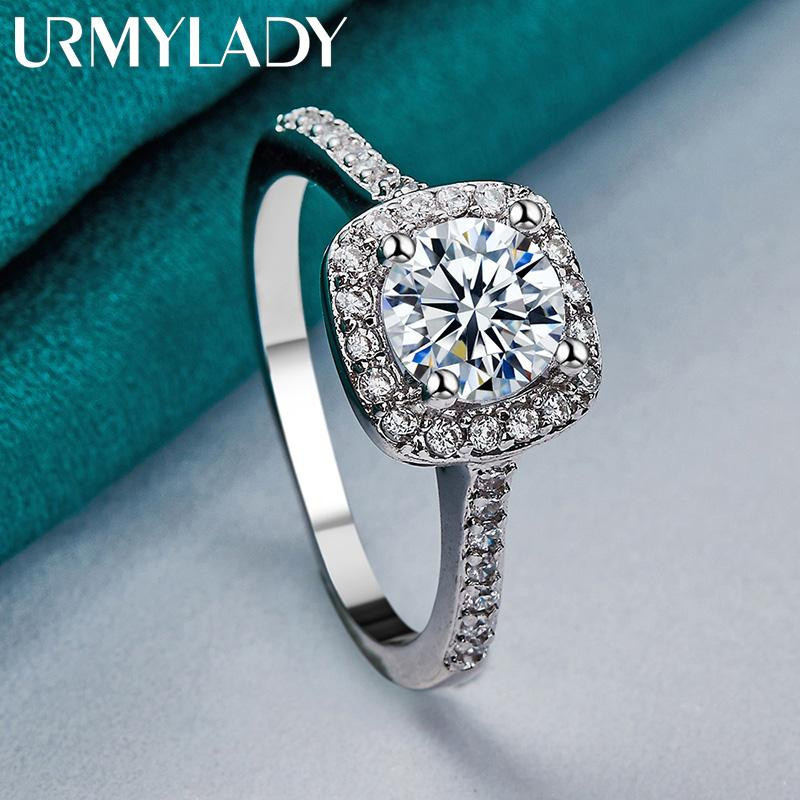 URMYLADY Ring 925 Silber, Zirkonia, Damen - Bild 3