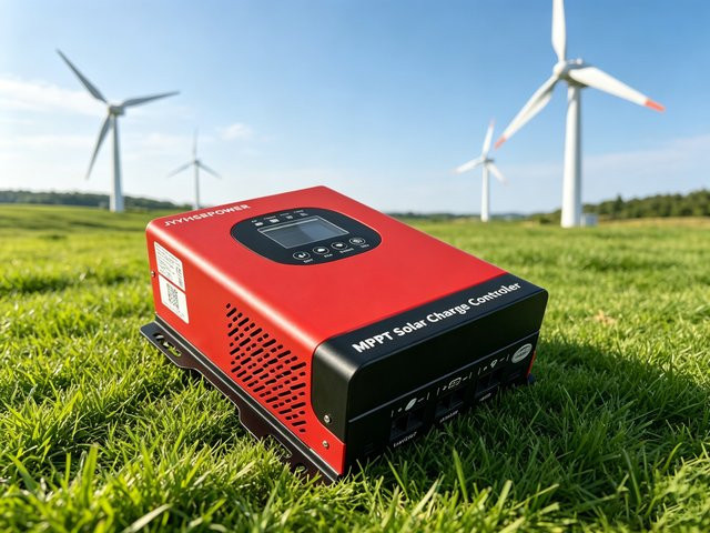 HXCONTROLLER MPPT Solar-Laderegler mit automatischer Batteriespannungserkennung in Rot für Haus, Wohnmobil und Boot - Bild 1