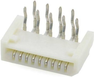 Molex FFC/FPC-Anschluss mit 9 Polen und 1,00 mm Rastermaß in Weiß - Bild 1