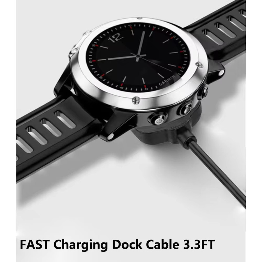 Garmin Smartwatch-Ladegerät, USB-C, Silikon, Schwarz - Bild 6
