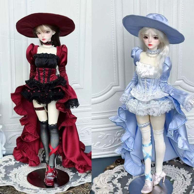 Taholicy BJD-Puppen Kleidung, Retro-Korsett, langer unregelmäßiger Rock, Zubehör - Bild 3