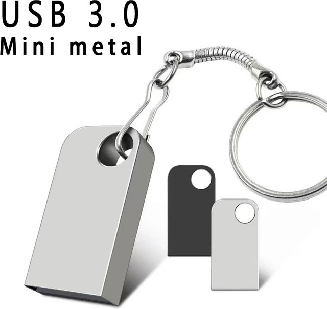JASTER Mini-Auto USB-Stick 3.0 aus Metall in Silber - Bild 1