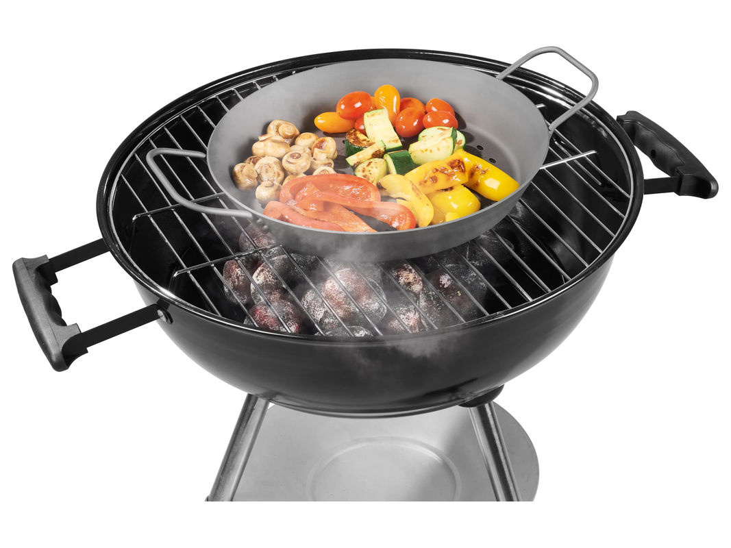GRILLMEISTER Eisenpfanne mit Servierbrett, Durchmesser: 32 cm und 28 cm - Bild 2
