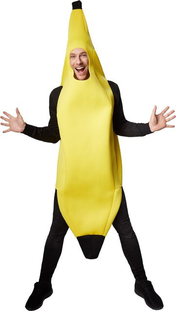 tectake Kostüm Banane, Plüsch / Textil, Gelb - Bild 1