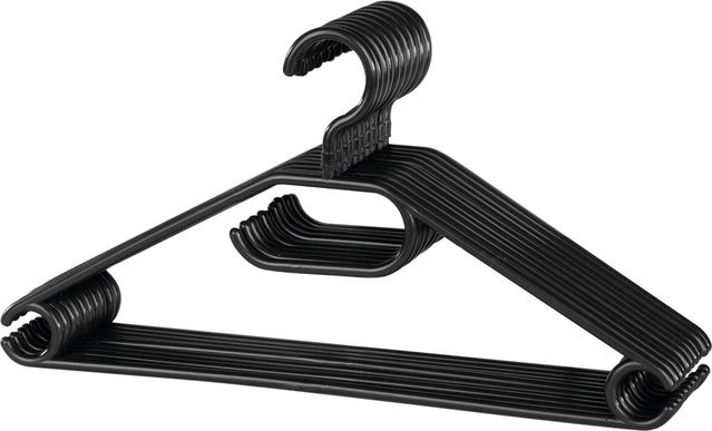 Pocoline Kleiderbügel aus Kunststoff in Schwarz mit schwenkbarem Haken - Bild 1