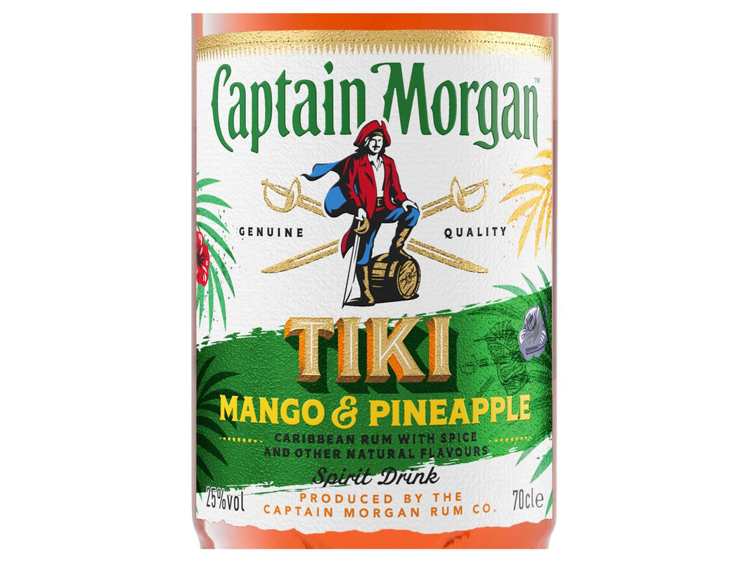 Captain Morgan Tiki Mango and Pineapple Rum mit 25% Vol. 0,7 l - Bild 2