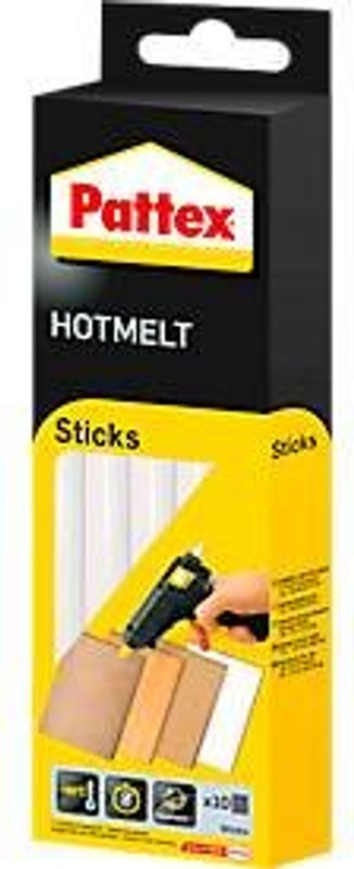 Pattex Hotmelt Heißklebesticks Transparent, 10 Stück, Durchmesser: 11 mm, Länge: 200 mm - Bild 2