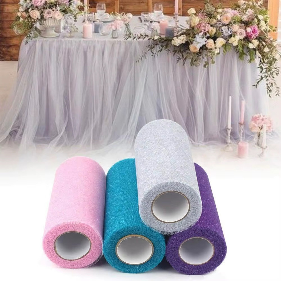 Organza Stoff Rolle in Multicolour für Hochzeitsdekoration und Bastelarbeiten, Breite: 15 cm, Länge: 22,86 m - Bild 2