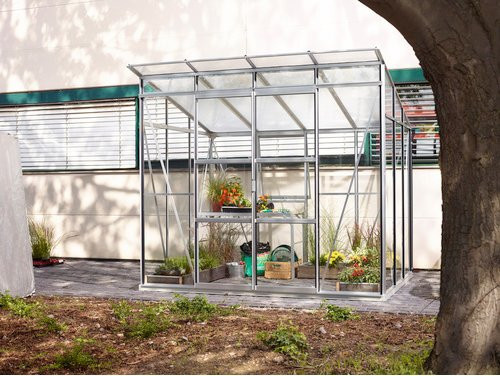 VITAVIA Gewächshaus Freya Plus aus Aluminium in Silber, B/H/T: 192 x 231 x 254 cm - Bild 1