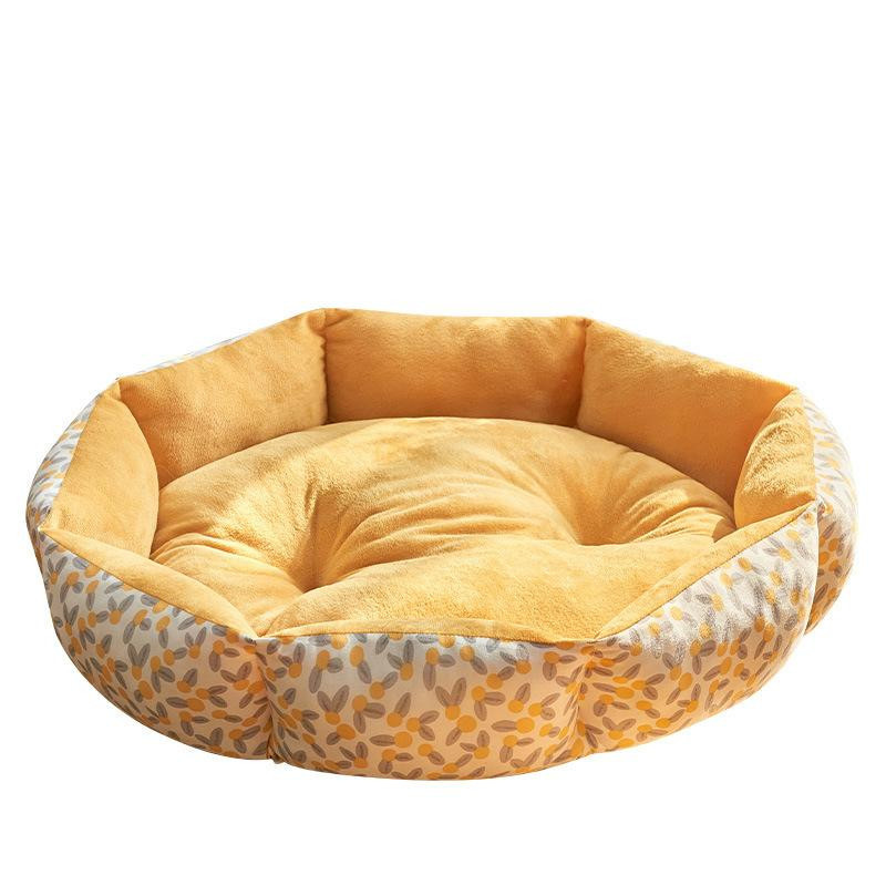 Hundehütte und Katzenhütte als Hundematte oder Hundesofa für alle Jahreszeiten in Olivgelb, Breite: 40 cm - Bild 2