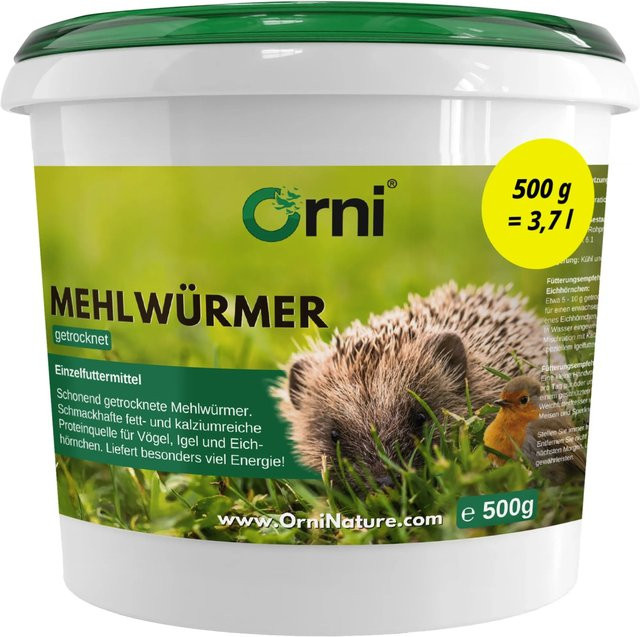 Orni Mehlwürmer Insektenfutter für Wildvögel - Bild 1