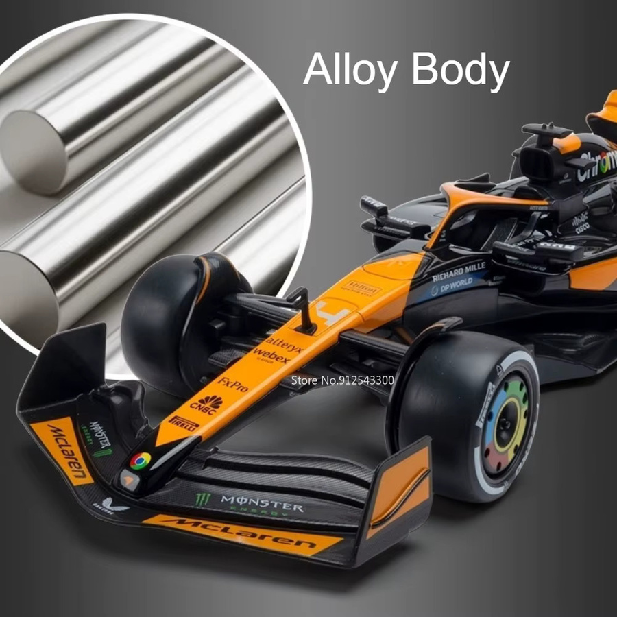 caipo Formel-Rennwagen-Modell, 1:18 Maßstab, Metall, lenkbare Räder - Bild 2