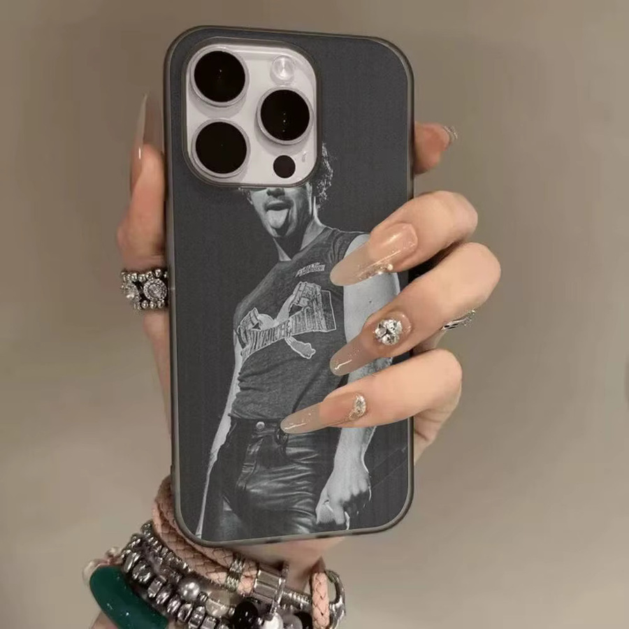Joe Jonas Handyhülle für iPhone 17 16 15 14 13 12 11 mit geriffeltem mattiertem Design und rutschfestem Griff - Bild 5