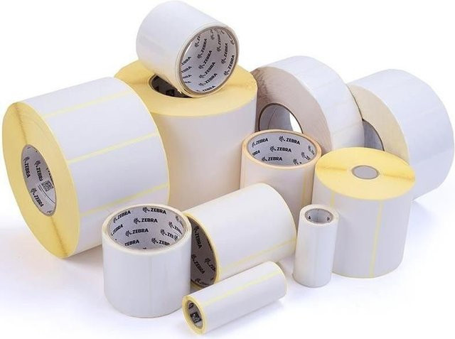 Zebra Z-Perform 1000D Thermopapier Etikettenrolle in Weiß, B: 105 mm, H: 152,4 mm, D: 200 mm, K: 76 mm - Bild 1