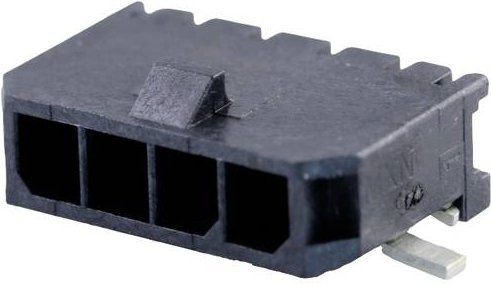 Molex Einbau-Stiftleiste Standard Schwarz mit Goldkontakten Rastermaß 3.00 mm - Bild 1
