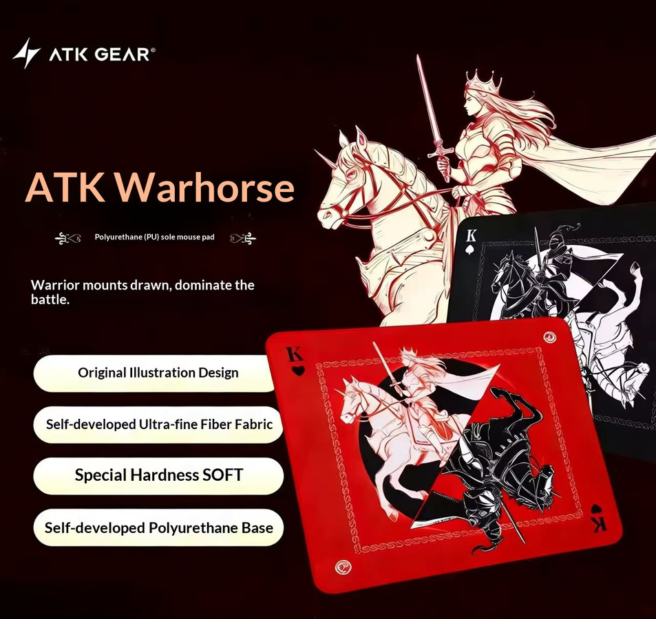 ATK Battle Rider Mousepad mit Originalillustration für Esports-FPS-Spiele wie Valorant Delta - Bild 2