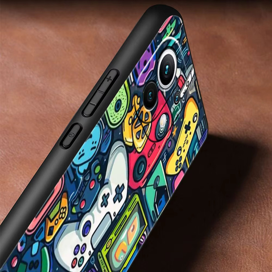 Spielkonsole Design Handyhülle aus weichem TPU für Xiaomi Mi 11 12 13 14 15 Ultra Pro Lite 5G sowie 11T 12T 13T 14T in Multicolour - Bild 2