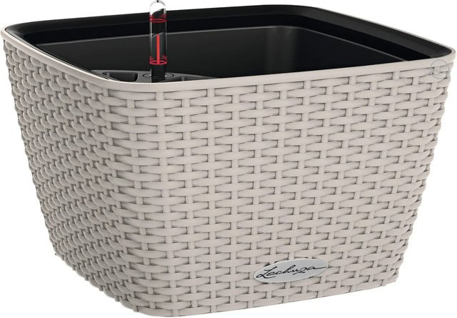 Lechuza Pflanzschale Bacino Cottage Sandbraun mit Bewässerungssystem B: 30 cm, T: 30 cm, H: 30 cm - Bild 1