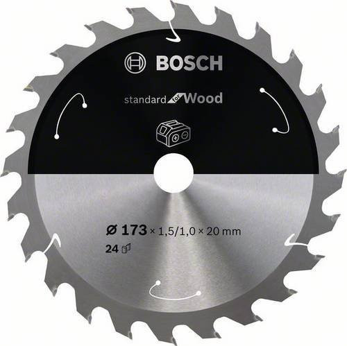 Bosch PRO Wood Kreissägeblatt für Akkusägen mit 24 Zähnen, Durchmesser: 173 mm - Bild 1