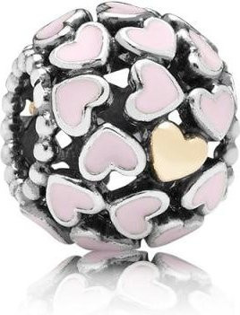Charm Weinglas, rote Liebe, Kronenperlen, Zirkonia, Perle, Damen - Bild 1