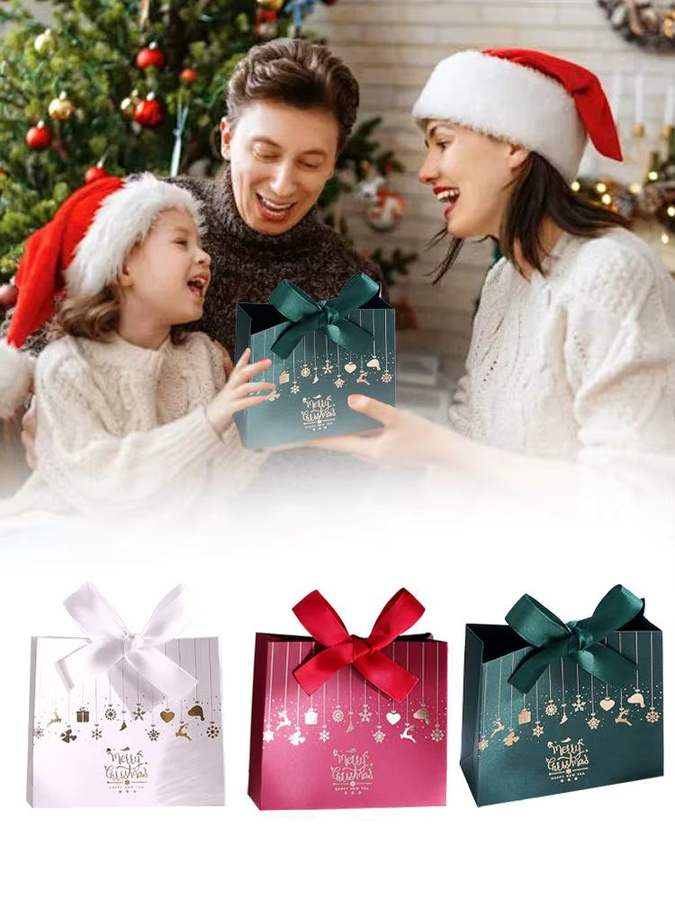 10 Stück Weihnachts-Süßigkeitsboxen aus Papier in Grün für Pralinen und kleine Geschenke - Bild 7