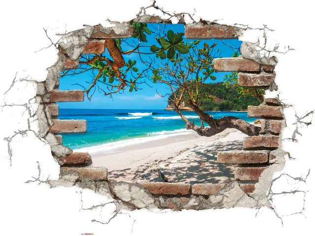 Komar Deko-Sticker Break Out, Mehrfarbig, B: 50 cm x H: 70 cm - Bild 1