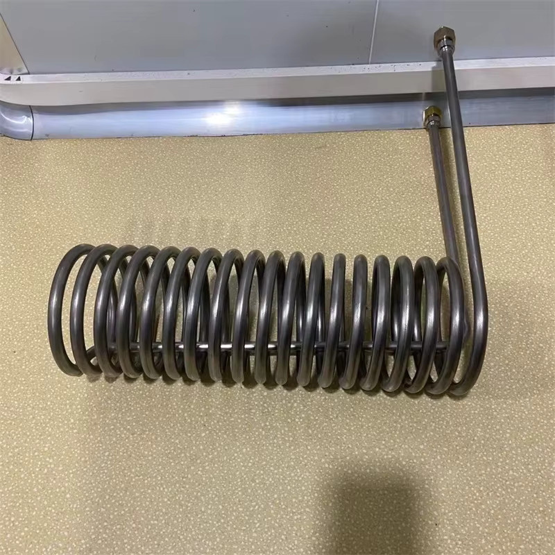 XMSJ Titan-Rohr-Spulenverdampfer als Wärmetauscher für Aquarium und Fischbecken, Farbe: Silber - Bild 3