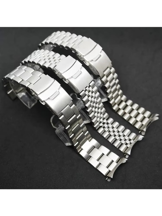 strapfreak Uhrenarmband Edelstahl, Jubilee Faltschließe, 20mm 22mm, Herren - Bild 5