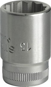 Stahlwille Steckschlüsseleinsatz 3/8 Zoll 12-kant SW 15 mm L 31 mm silber - Bild 2