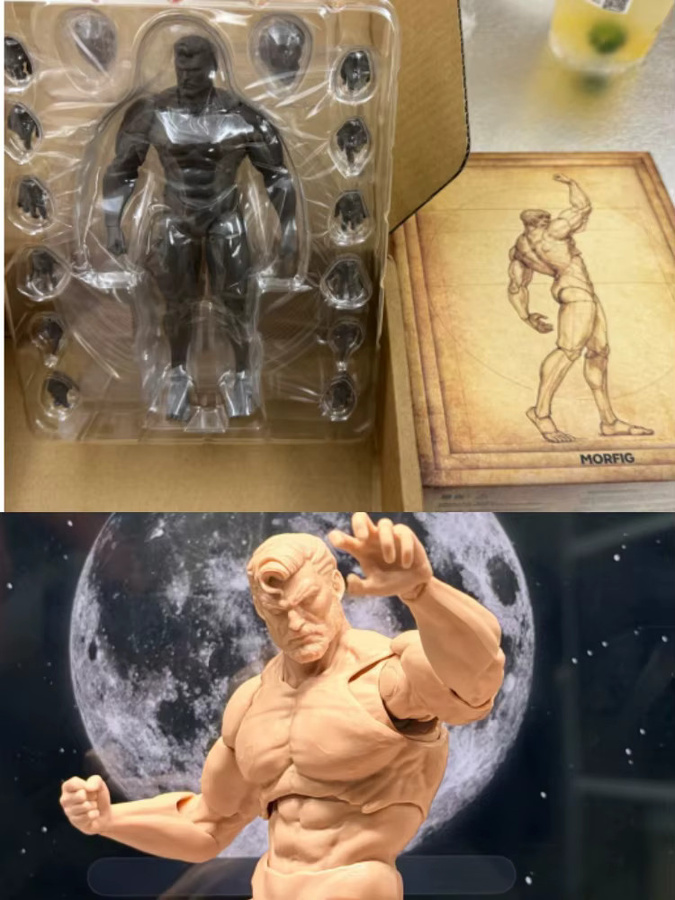 INART MORPH Männliche muskulöse Actionfigur, Maßstab 1:12, bewegliche Gelenke - Bild 3
