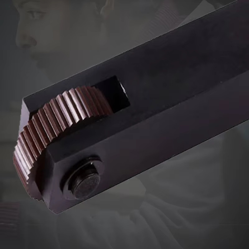 ETOPOO High Speed Stahl Rändelrad für Metall-Drehmaschinen mit linearer Grobrändelung in Braun - Bild 1
