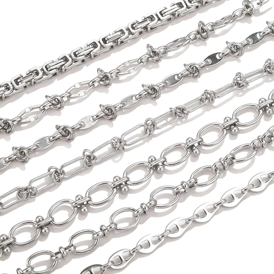 baizzx Kette Edelstahl, 1 Meter, Unisex - Bild 2