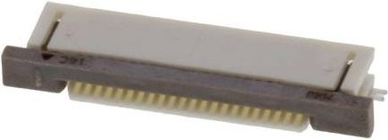 Molex FFC/FPC-Anschluss 22-polig in Weiß mit 0,50 mm Rastermaß - Bild 1