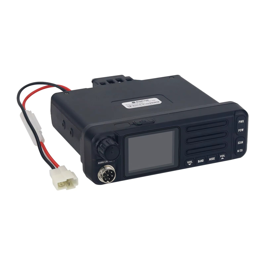 HamGeek 6699-CB Professioneller Transceiver in Schwarz mit Mikrofon für 1-30 MHz und 21–30 MHz (FM/AM/CW/SSB) - Bild 2