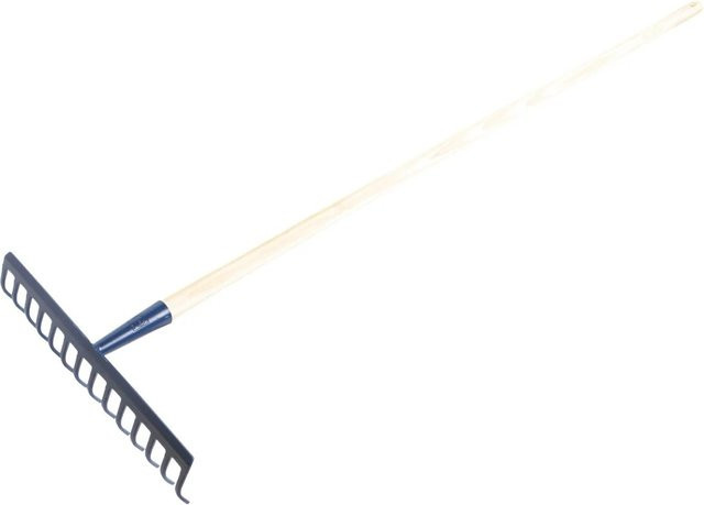 LUX-TOOLS Rechen mit 14 Zinken und Holzstiel, Länge: 150 cm - Bild 1