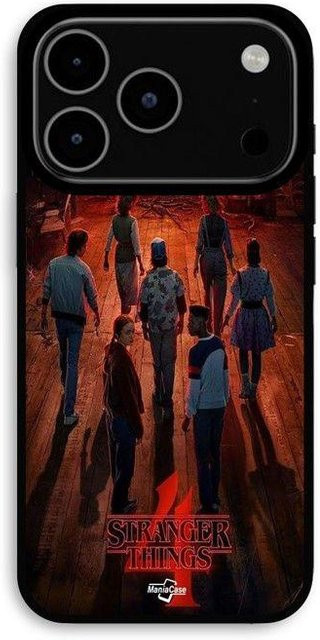 MANIACASE iPhone 17 Pro Max Hülle Stranger Things Staffel 4 Schwarz - Bild 1
