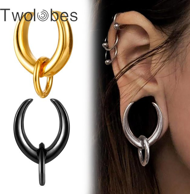 Twobobes Tunnel mit Ringen, Edelstahl, Damen - Bild 1
