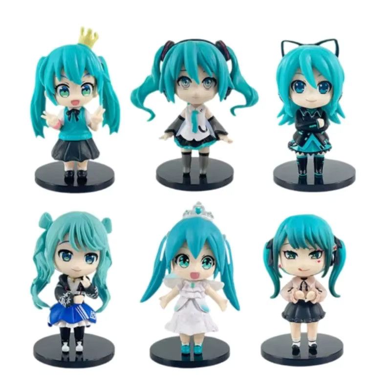 LDCX Chibi Hatsune Miku Blind Box Figur – Anime Vocaloid Sammlermodell in Multicolor und Weiß zur Schreibtischdekoration - Bild 2